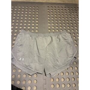 Under Armour Women's Loose Heatgear Running Shorts Gray XL‎